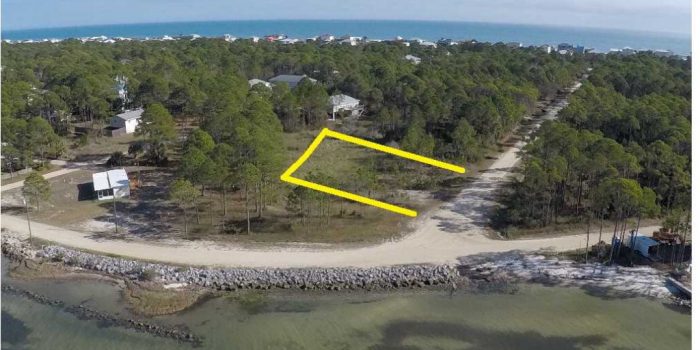 .33 acre bay view lot located in the Gulf Beaches