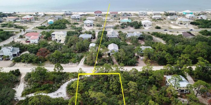 .33 acre gulf view lot located in the Gulf Beaches