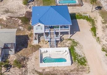 1st tier home with private pool located in the Gulf Beaches