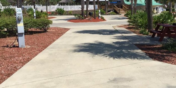 .10 acre improved RV site located in Carrabelle Beach RV Resort