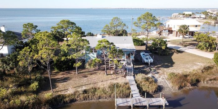 canal front home located in the Gulf Beaches