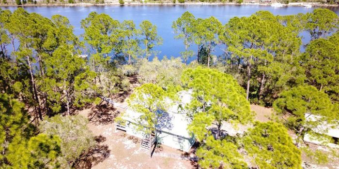 river front home with dock on the Carrabelle River