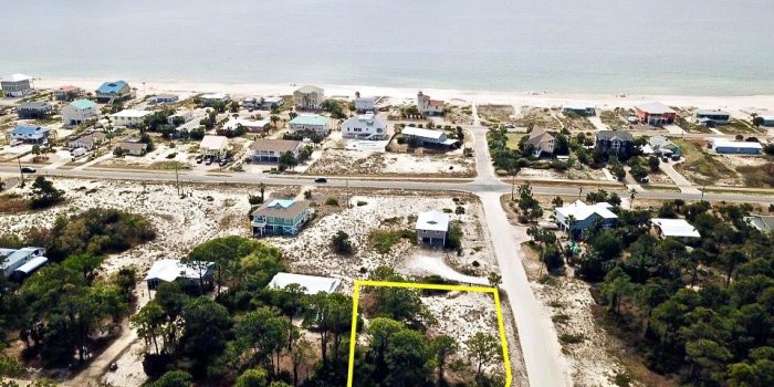 0.3440 Acre corner lot located in the Gulf Beaches