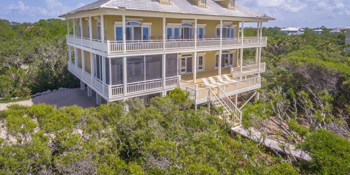 gulf front home located in Nick's Hole in the Plantation