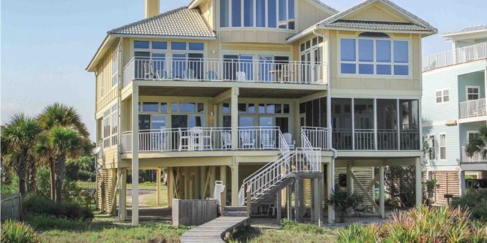 7 bedroom/ 6.5 bath gulf front home located in Schooner Landing in the Plantation