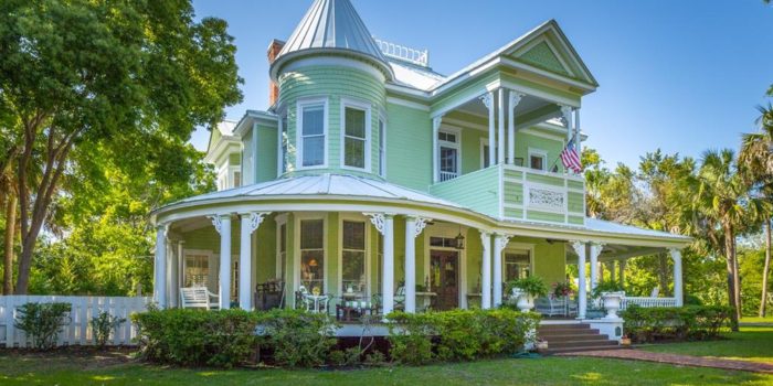 Victorian style home with private pool located in the Historic South side of Apalachicola