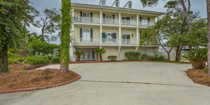 bay front home with fireplace located in Shell Harbor on the East End