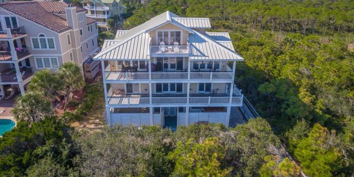gulf front home with private pool located in Schooner Landing in the Plantation